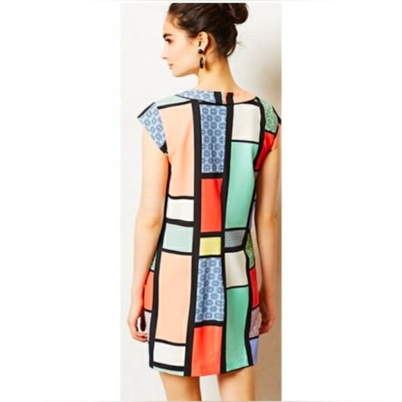 HI THERE from KAREN WALKER for ANTHROPOLOGIE NWOT Modernist Shift Dress - Picture 2 of 7